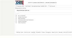 Desktop Screenshot of payonline.ecu.edu.au