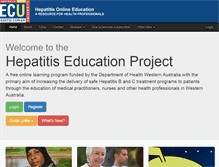 Tablet Screenshot of hepatitis.ecu.edu.au