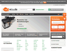 Tablet Screenshot of ecu.de